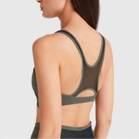 G. Label x Puma X Goop Sports Bra Mesh Inverted Racerback - Picture 3 of 10